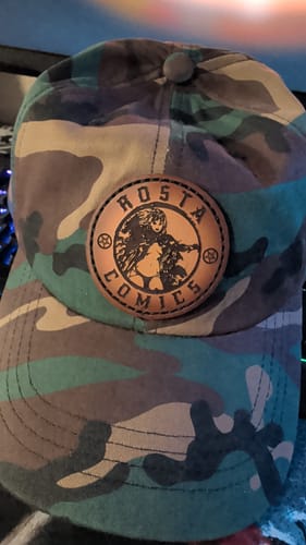 Customer photo review of Premium Custom Leather Patch Hats (Wholesale)