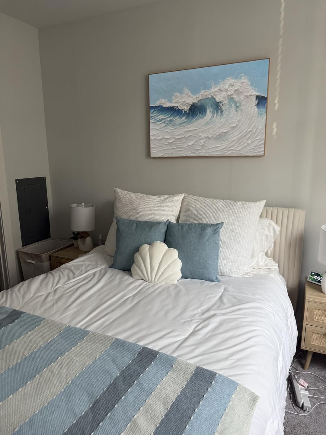 Customer photo review of Ocean & Sky Textured Wall Art # MO046