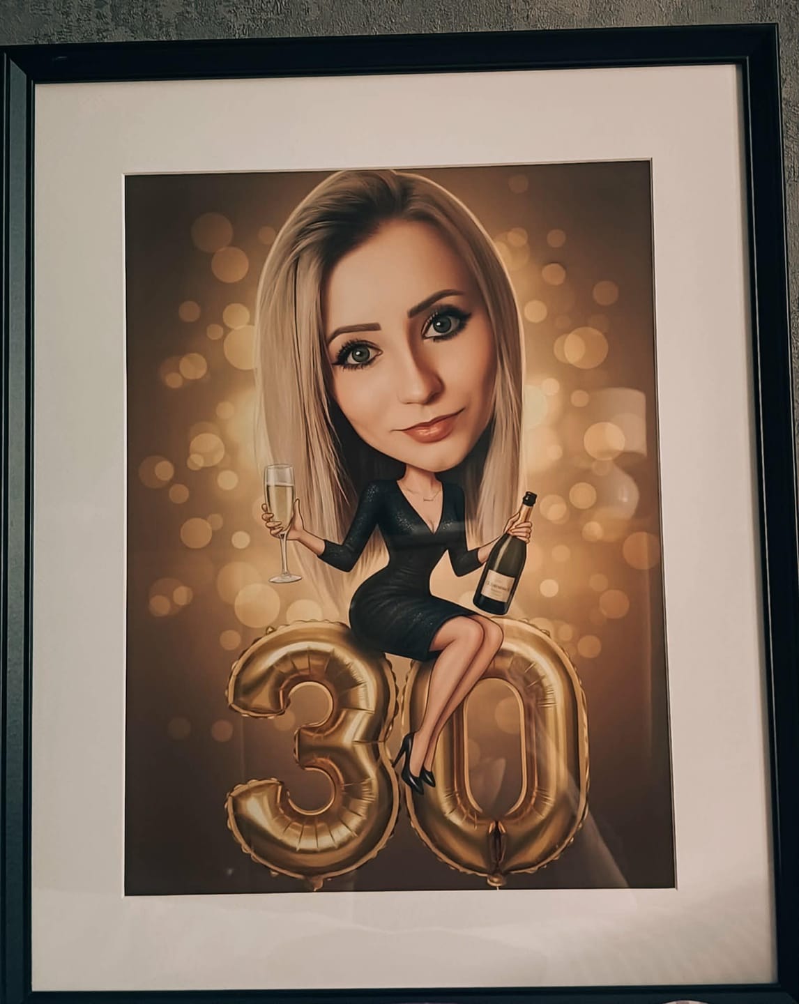 Customer photo review of Szampańskie Urodziny - Karykatura ze zdjęcia