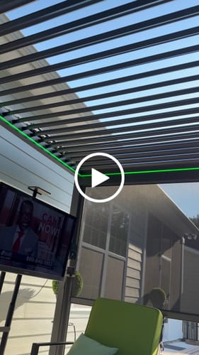 Customer video review of FlexPatio POWER+ PRO Gen 2 Motorized Pergola