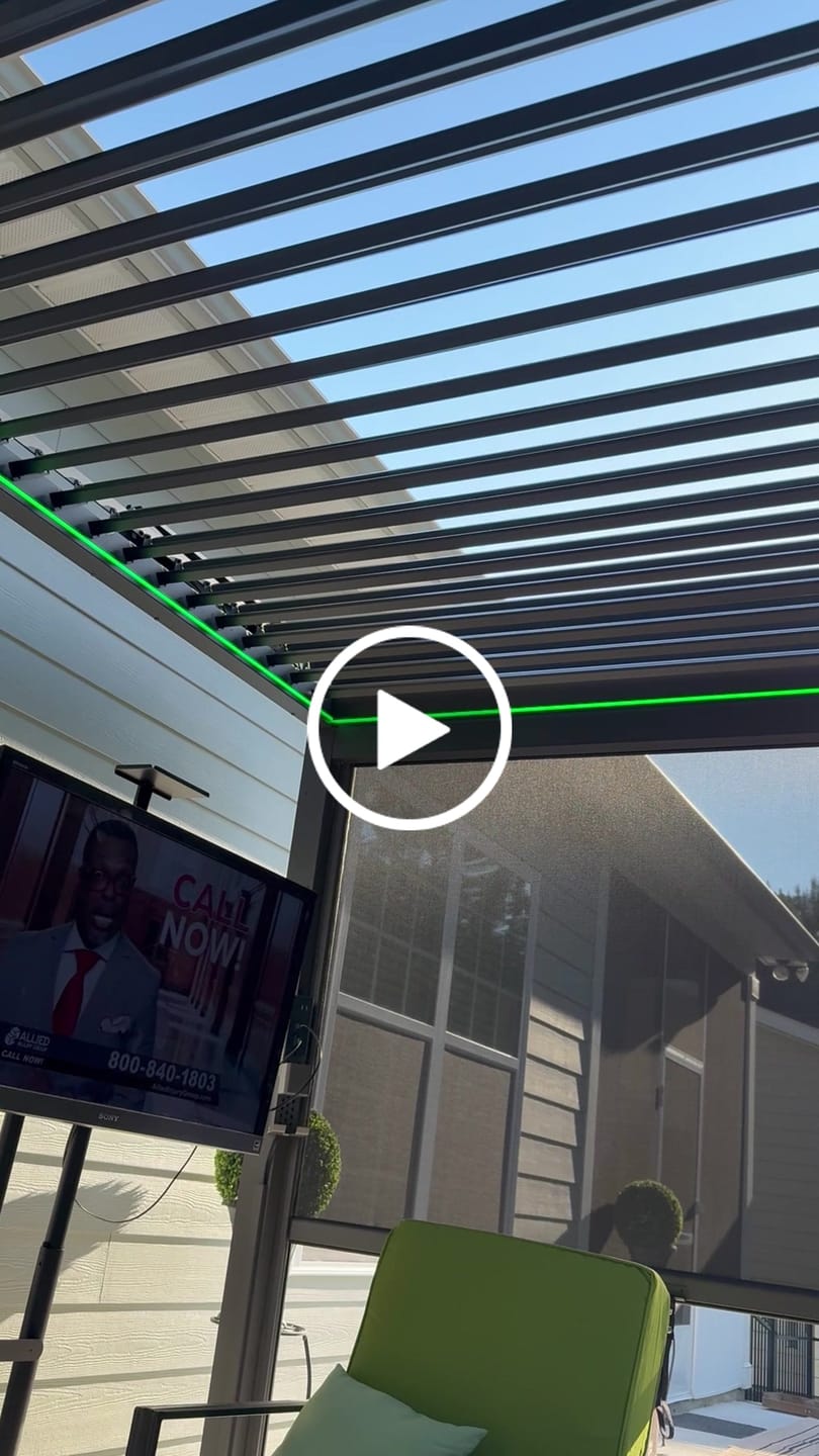 Customer video review of FlexPatio POWER+ PRO Gen 2 Motorized Pergola