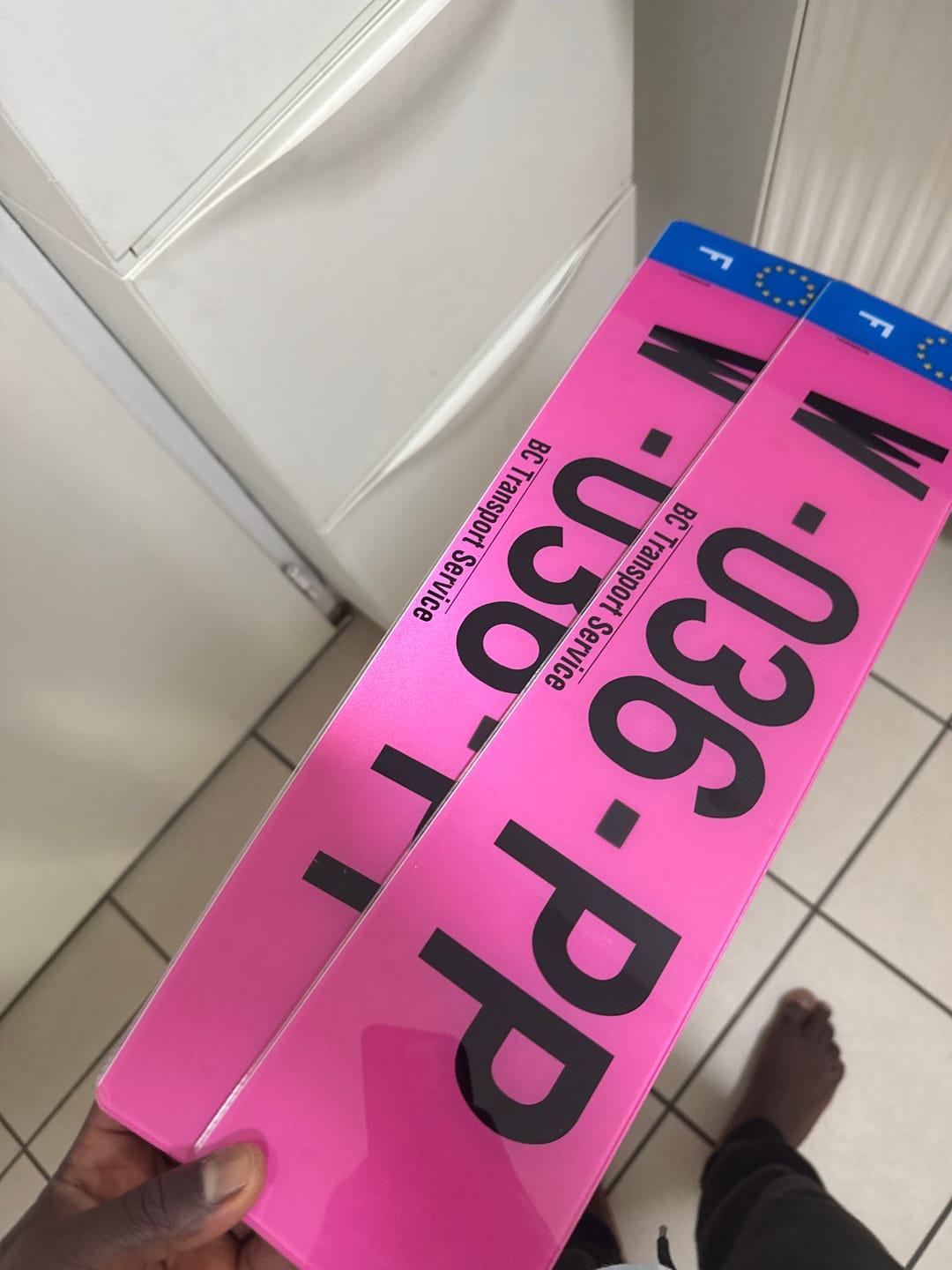 Customer photo review of Plaque rose auto W