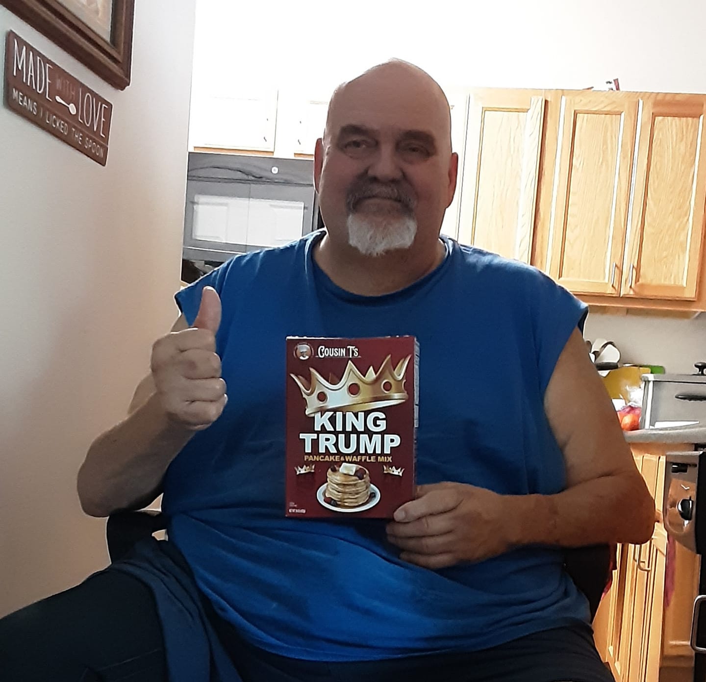 Customer photo review of Cousin T's -  King Trump Pancake & Fried Chicken Mix Bundle