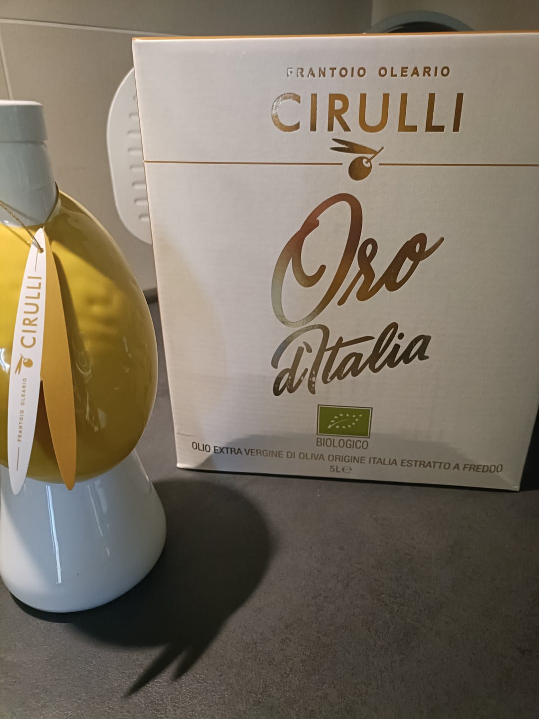 Customer photo review of Bag in box di olio extravergine Biologico • 5 Litri