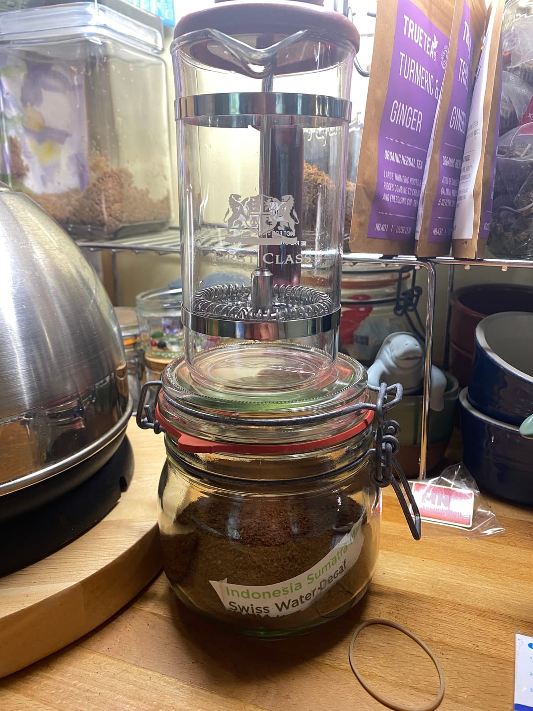 Customer photo review of Indonesia Sumatra Decaffeinated Coffee - Swiss Water Decaf Process - Strength 5 - Decadent Decaf