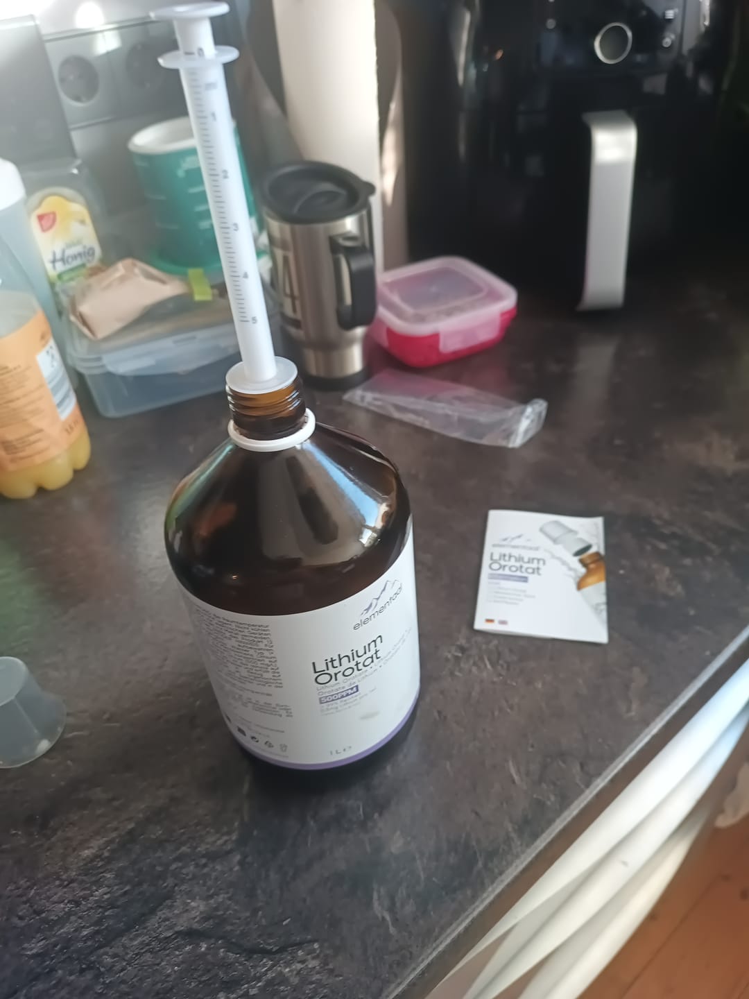 Customer photo review of Elementaal® Lithium Orotat | inkl. Dosierspritze, Messbecher & Pipette