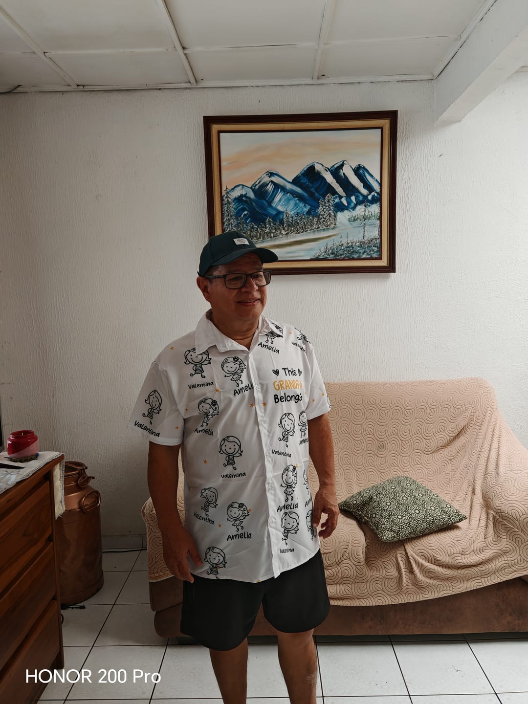 Customer photo review of Personalized Hawaiian Shirt- This Grandpa Belongs To Doodle