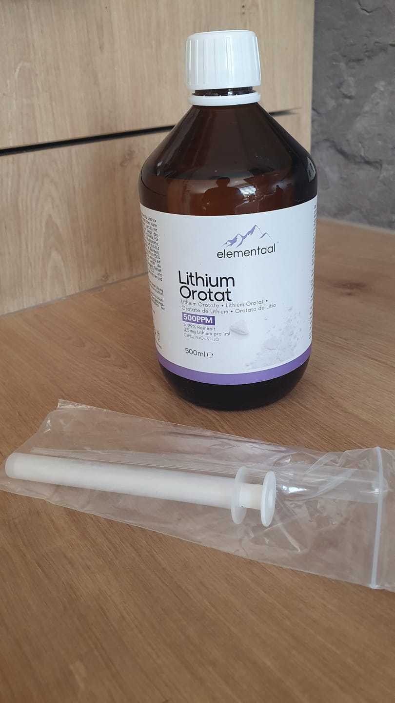 Customer photo review of Elementaal® Lithium Orotat | inkl. Dosierspritze, Messbecher & Pipette