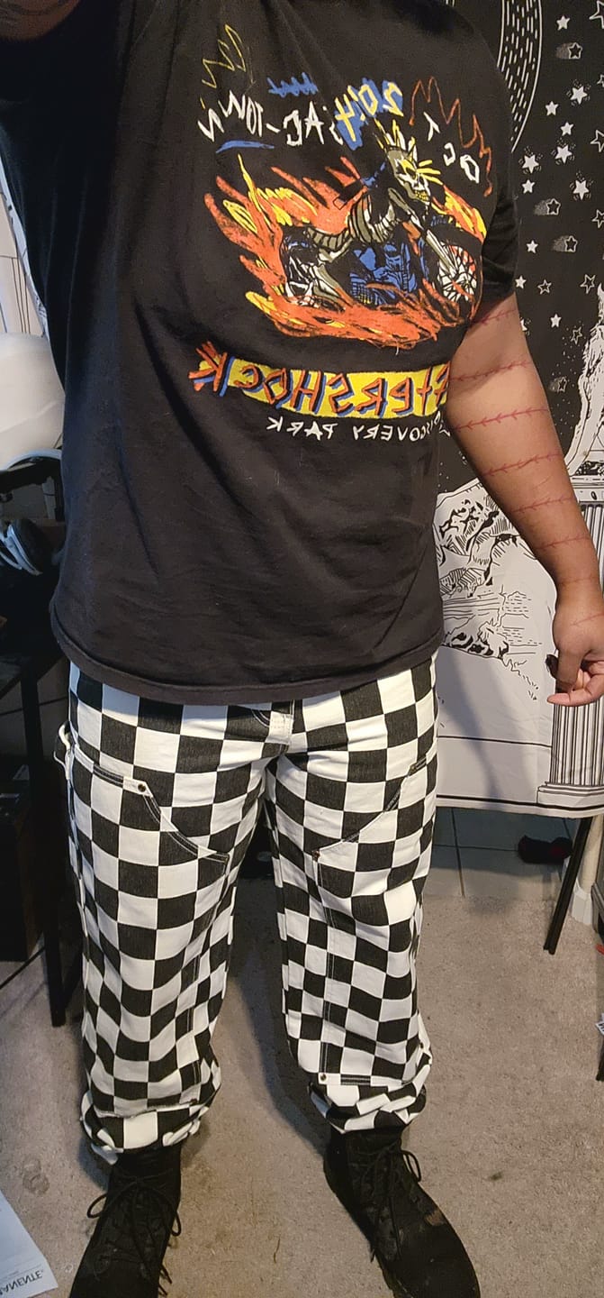 Customer photo review of Gravedigger Carpenter Pant - Checkered