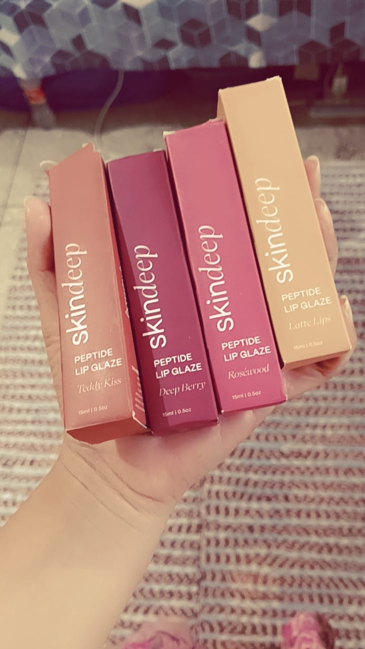 Customer photo review of Peptide Lip Glaze