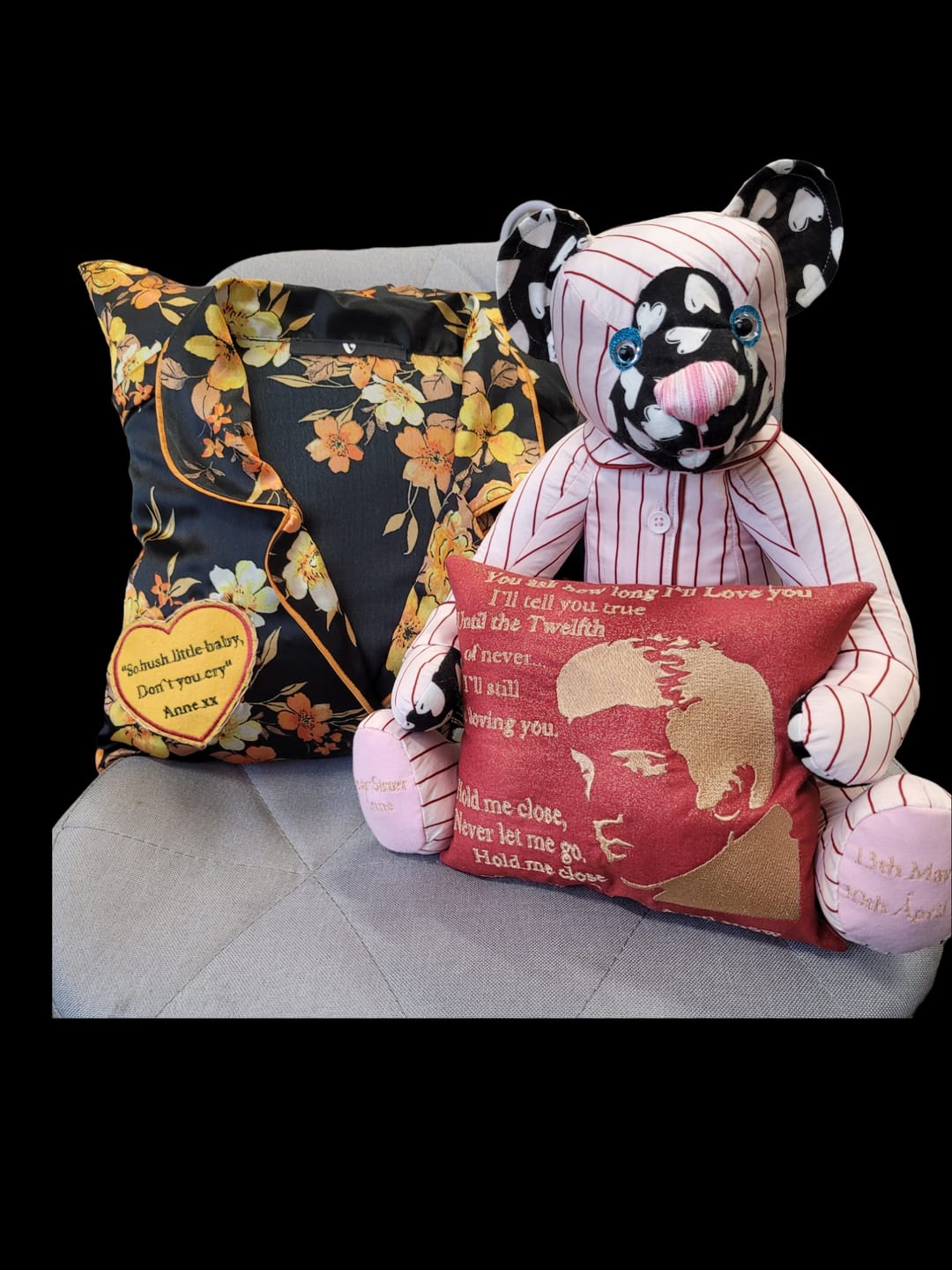 Customer photo review of Memory Bear FREE PATTERN