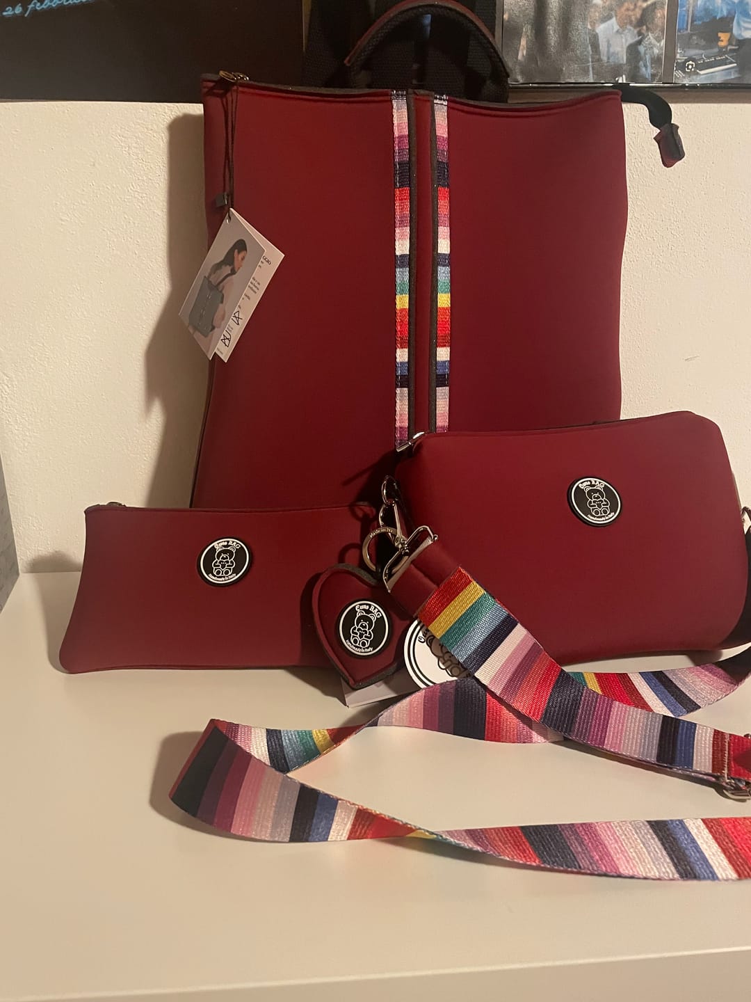 Customer photo review of TRIO | Zainetto + Pochette + Trousse