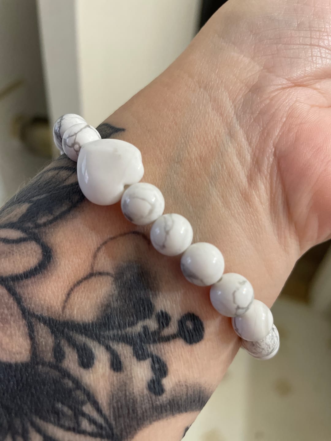 Customer photo review of White Howlite Bracelet