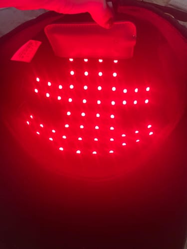 Customer photo review of Red Light Therapy Cap