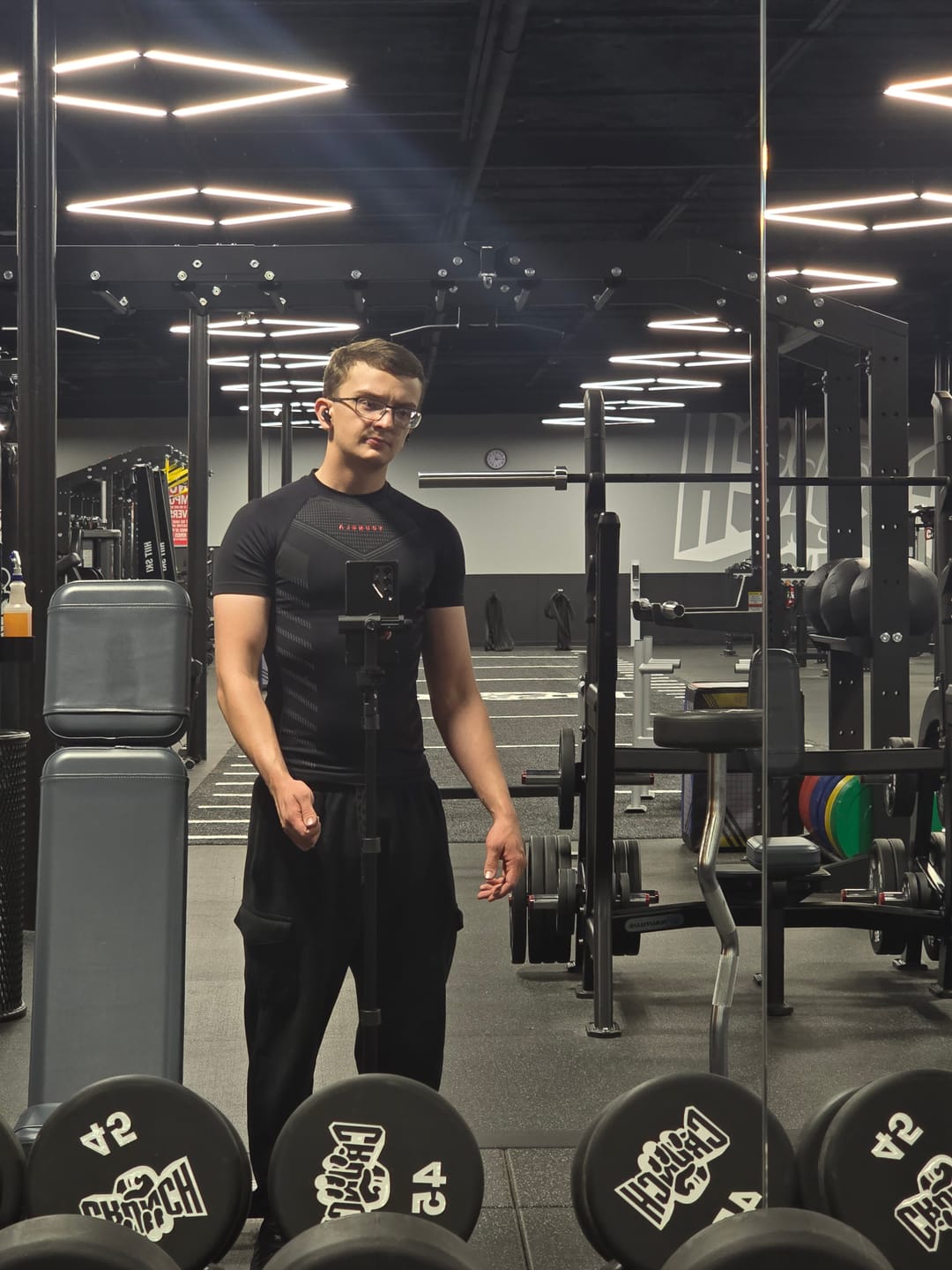 Customer photo review of 465 Superhero Compression Tees
