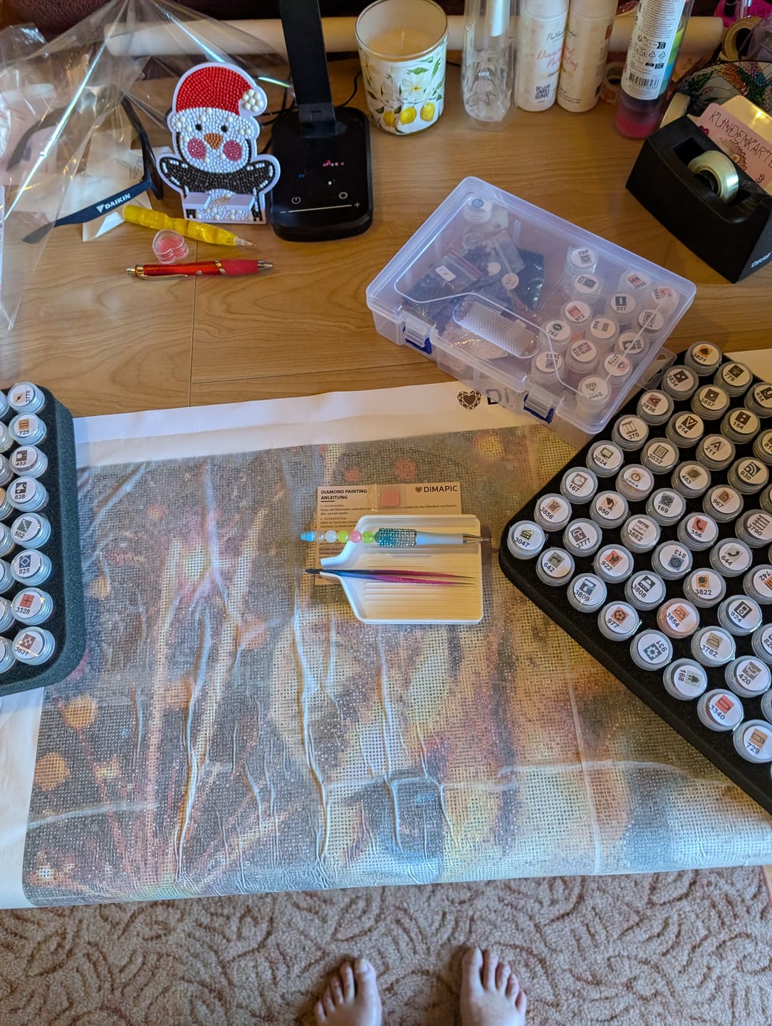 Customer photo review of PyroPard- Diamond Painting