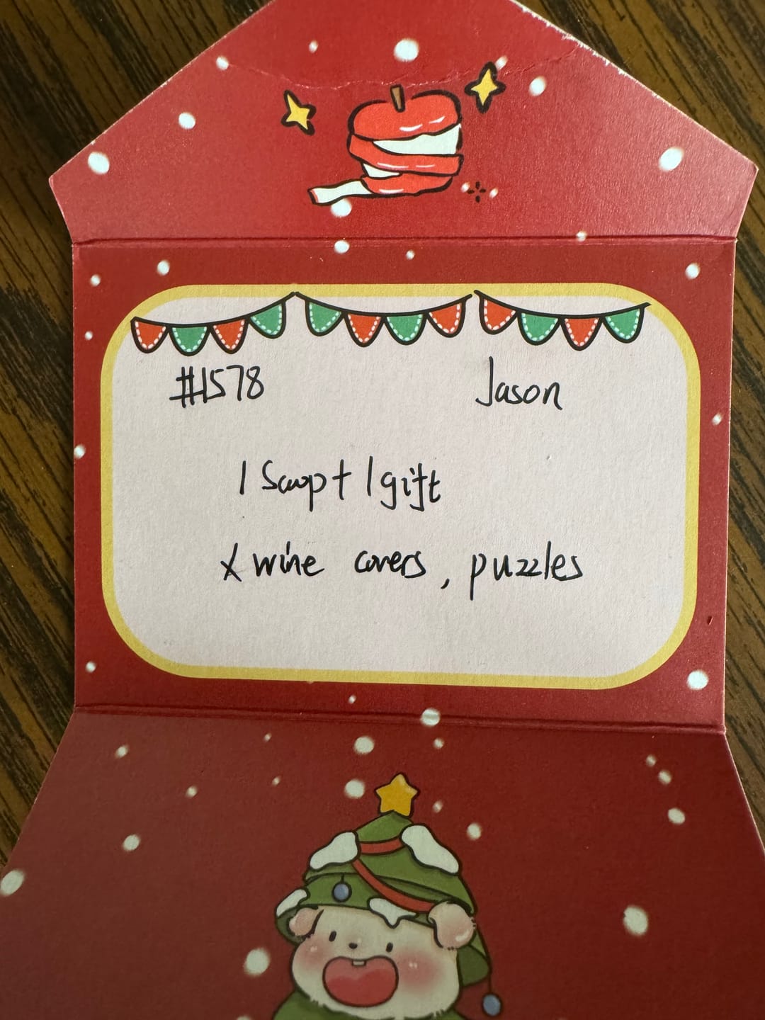 Customer photo review of Christmas Mystery Lucky Scoop Game
