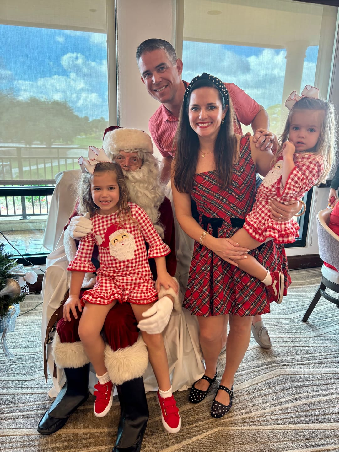Customer photo review of Happy Santa Red Gingham Milly Dress