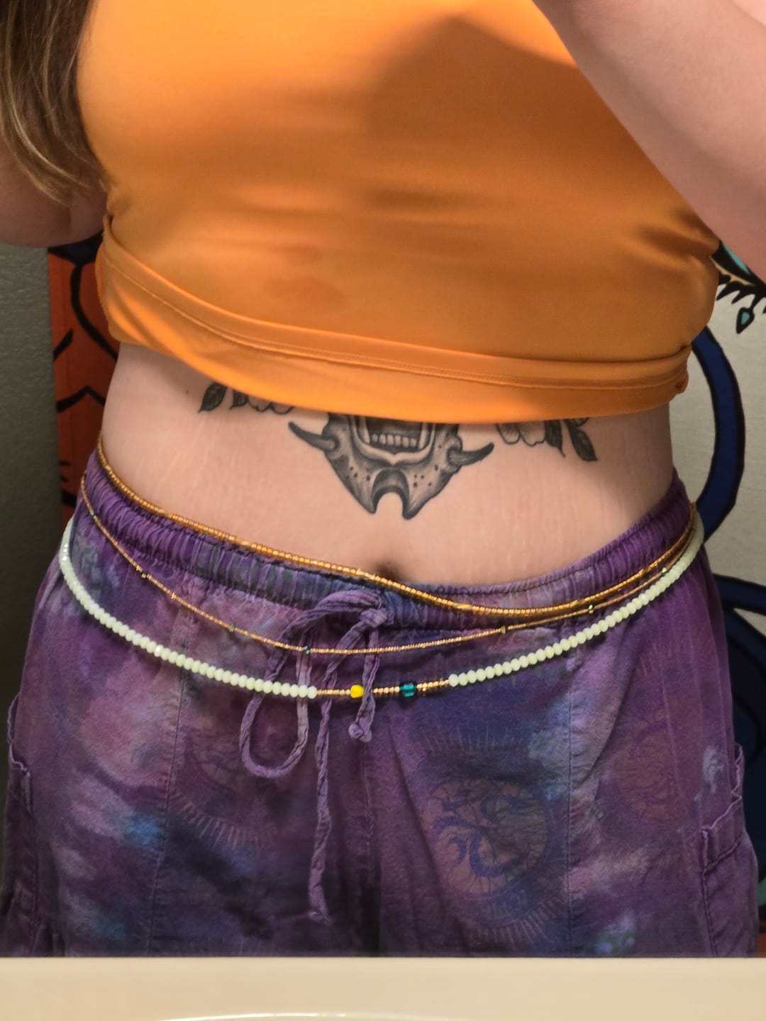 Customer photo review of Flora African Waist Beads - Get 5 for 50% Off at checkout