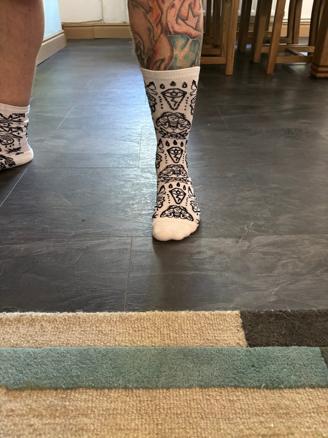 Customer photo review of Lucky Dip | Compression Shred Socks
