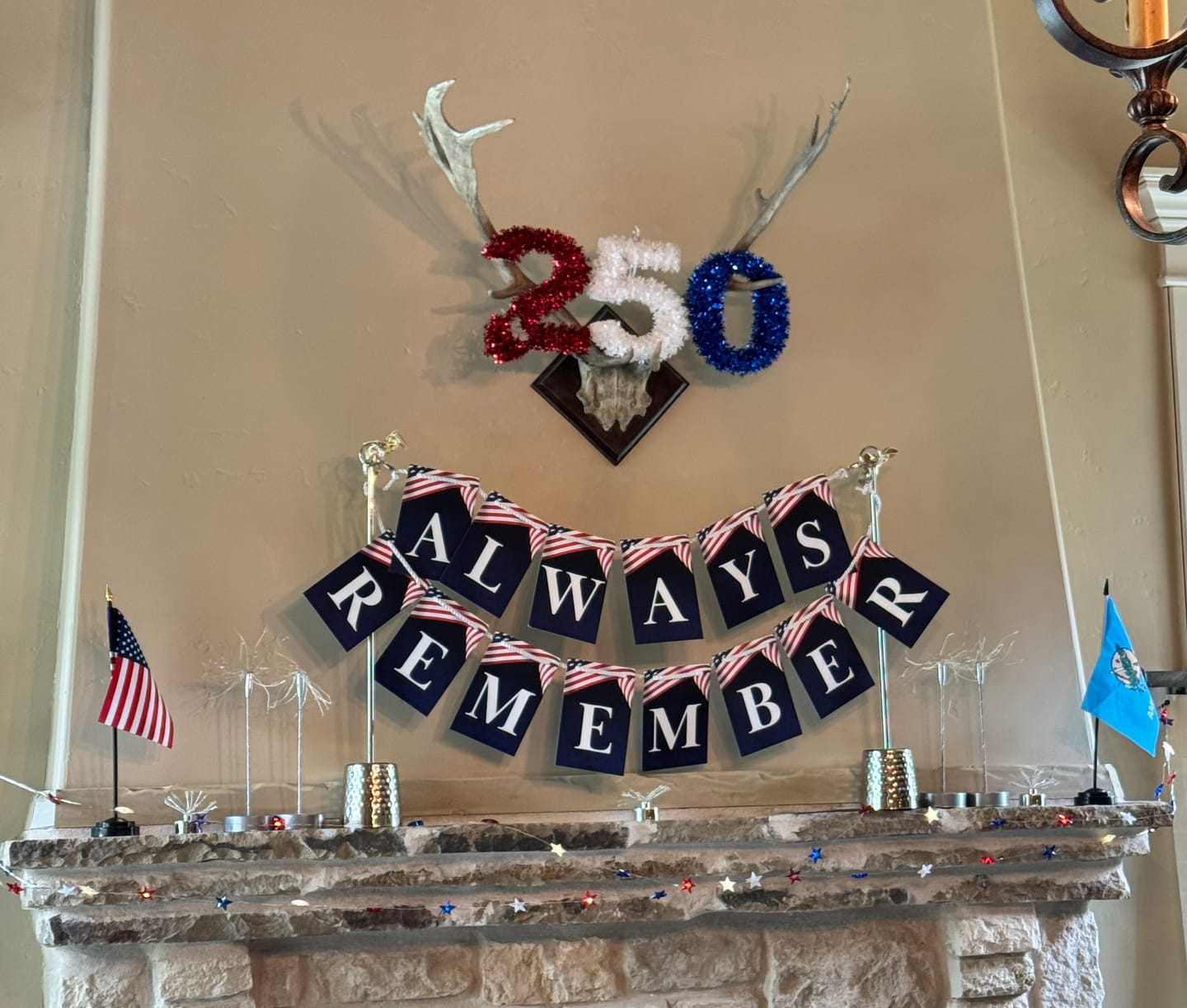 Customer photo review of Always Remember Banner for Memorial Day; 9/11; September 11th; military funerals