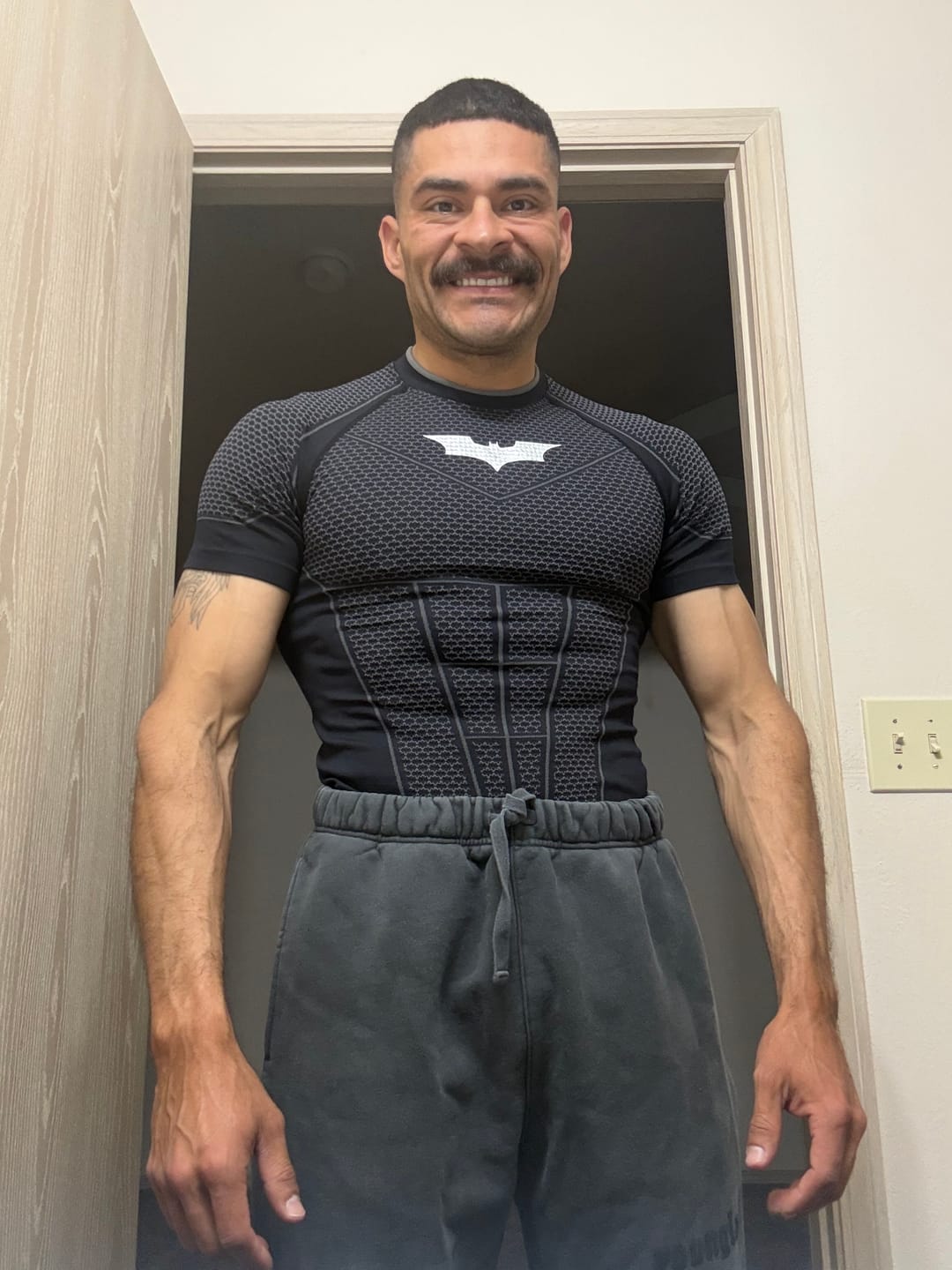 Customer photo review of 4259 - Batman Compression Tees