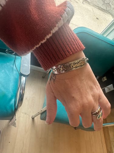 Customer photo review of Quote Bracelets