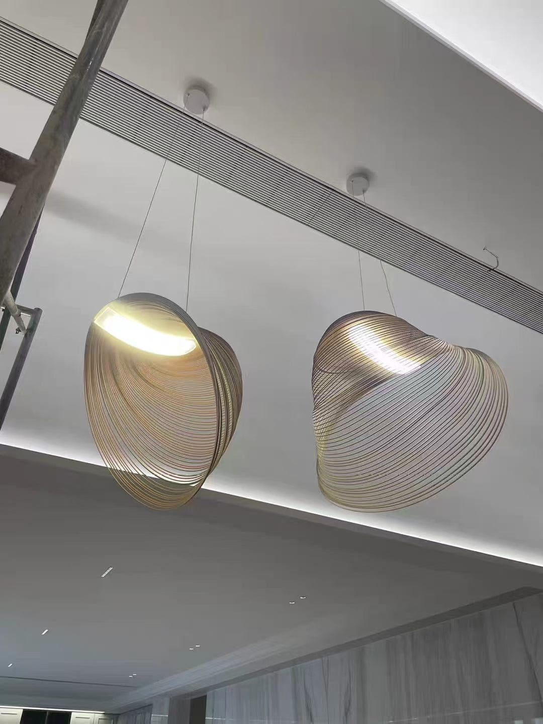 Customer photo review of Home Decor Wood Art LED Chandelier, Dimmable