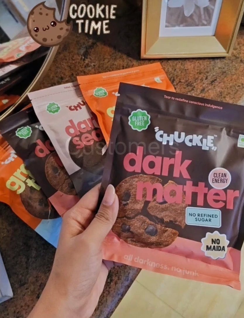 Customer photo review of dark matter cookies