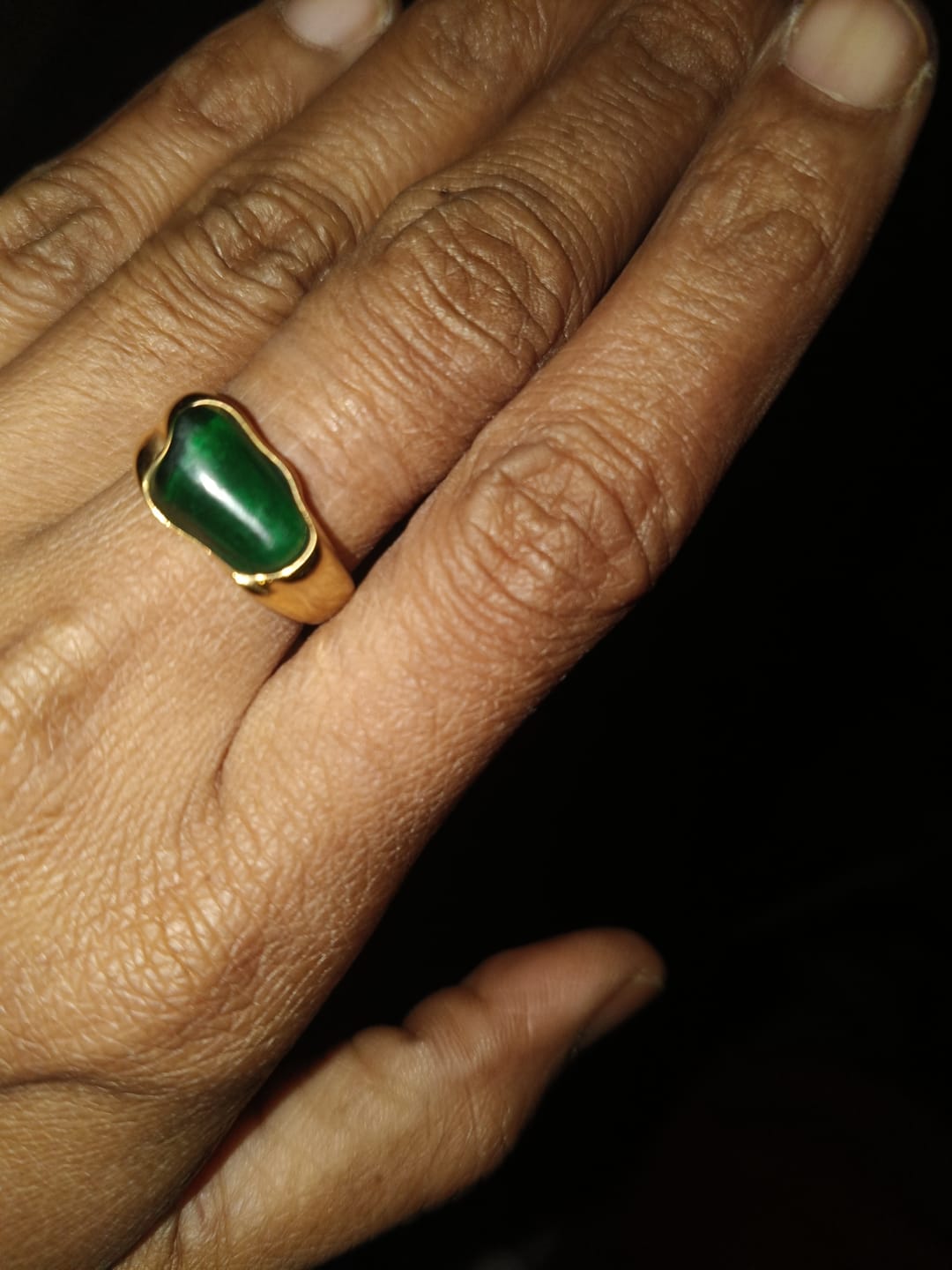 Customer photo review of Greenstone Enigma Ring