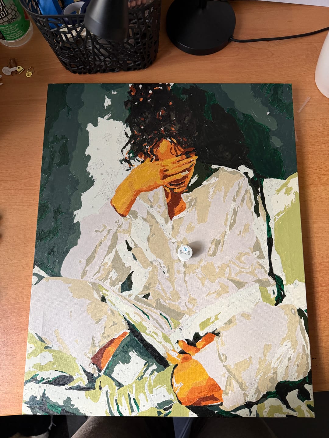 Customer photo review of Reading time | Paint by Number