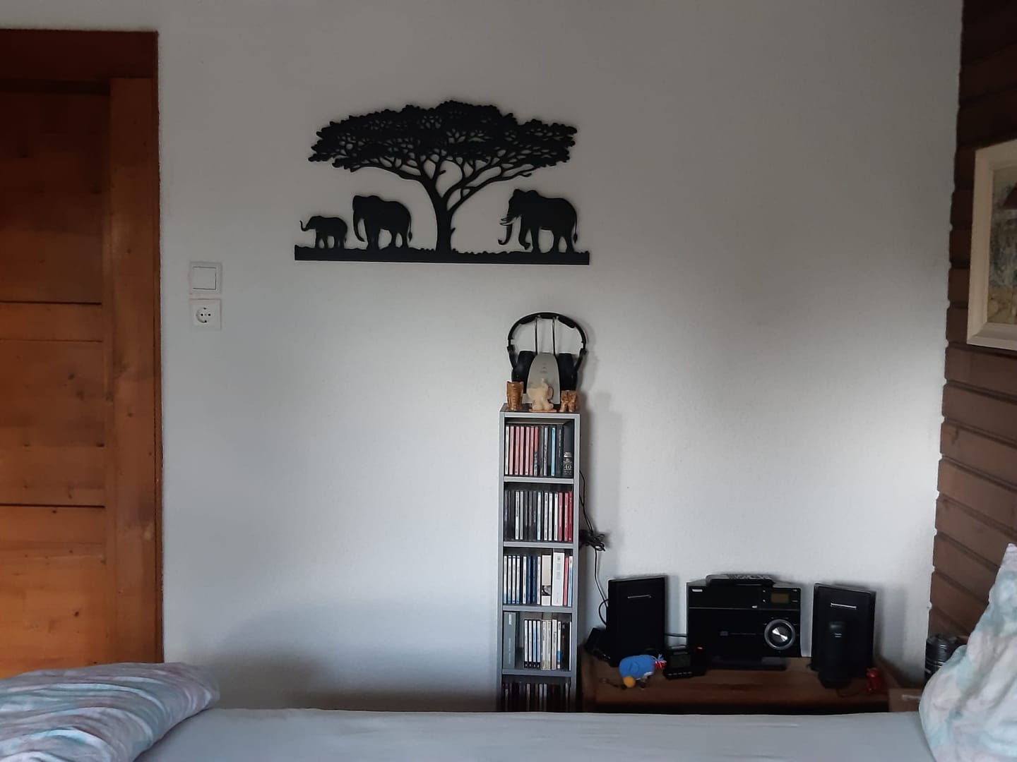 Customer photo review of Décoration murale en métal - Famille d'éléphants (V.02)