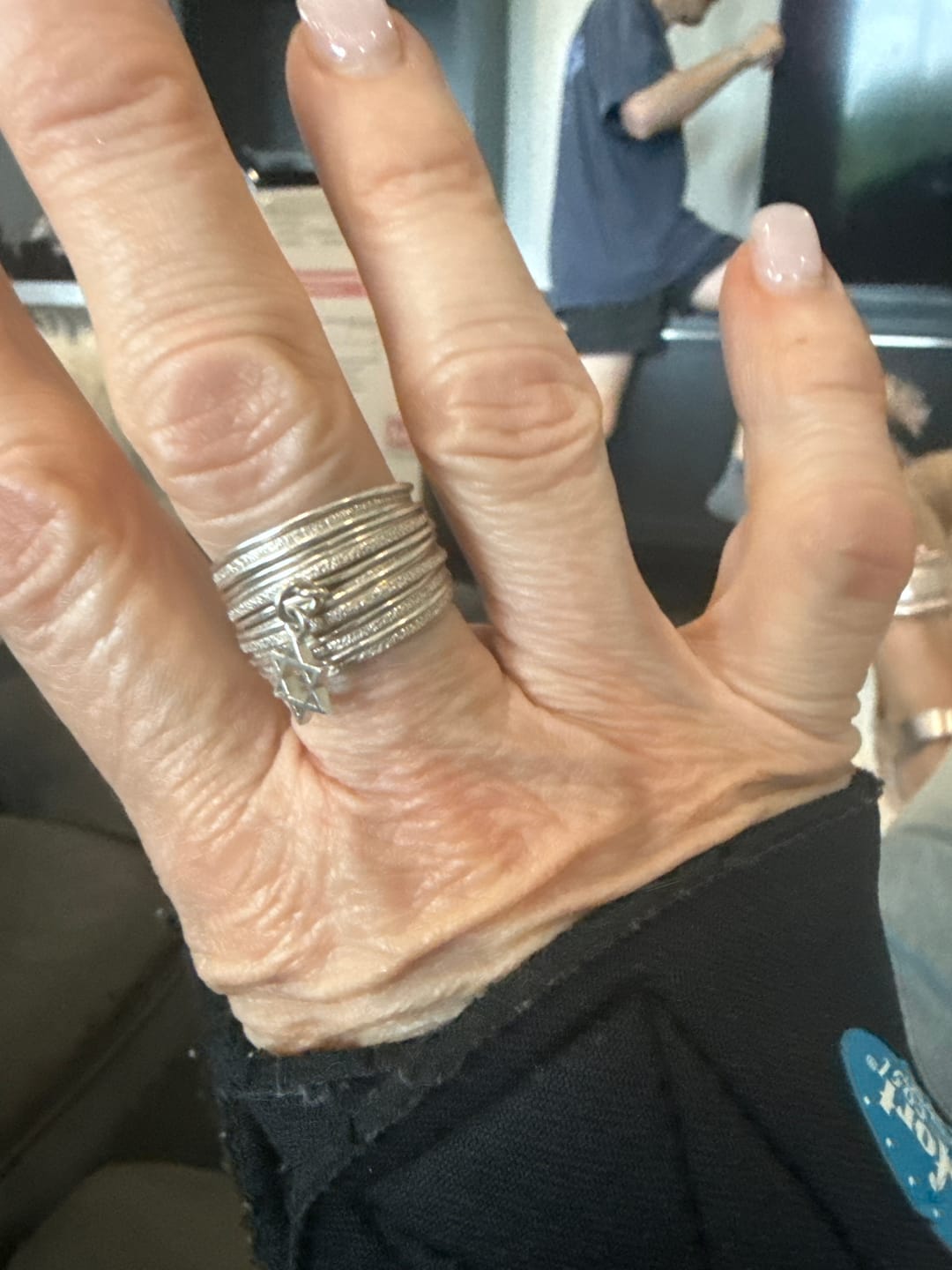 Customer photo review of Symbol Silver Star of David Ring
