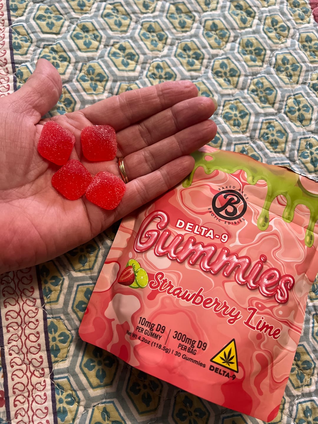Customer photo review of GUMMIES - STRAWBERRY LIME