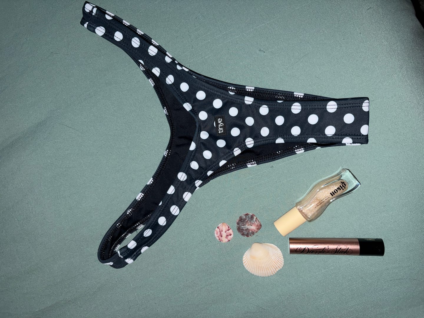 Customer photo review of 002 Bikini Bottoms - Black Polka Dot
