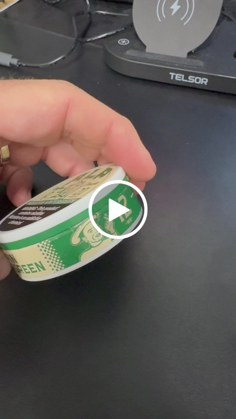 Customer video review of Mountain Wintergreen Nicotine Pouches