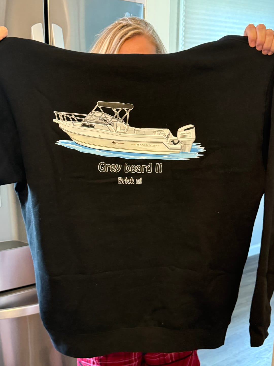 Customer photo review of Custom Digital Boat Artwork