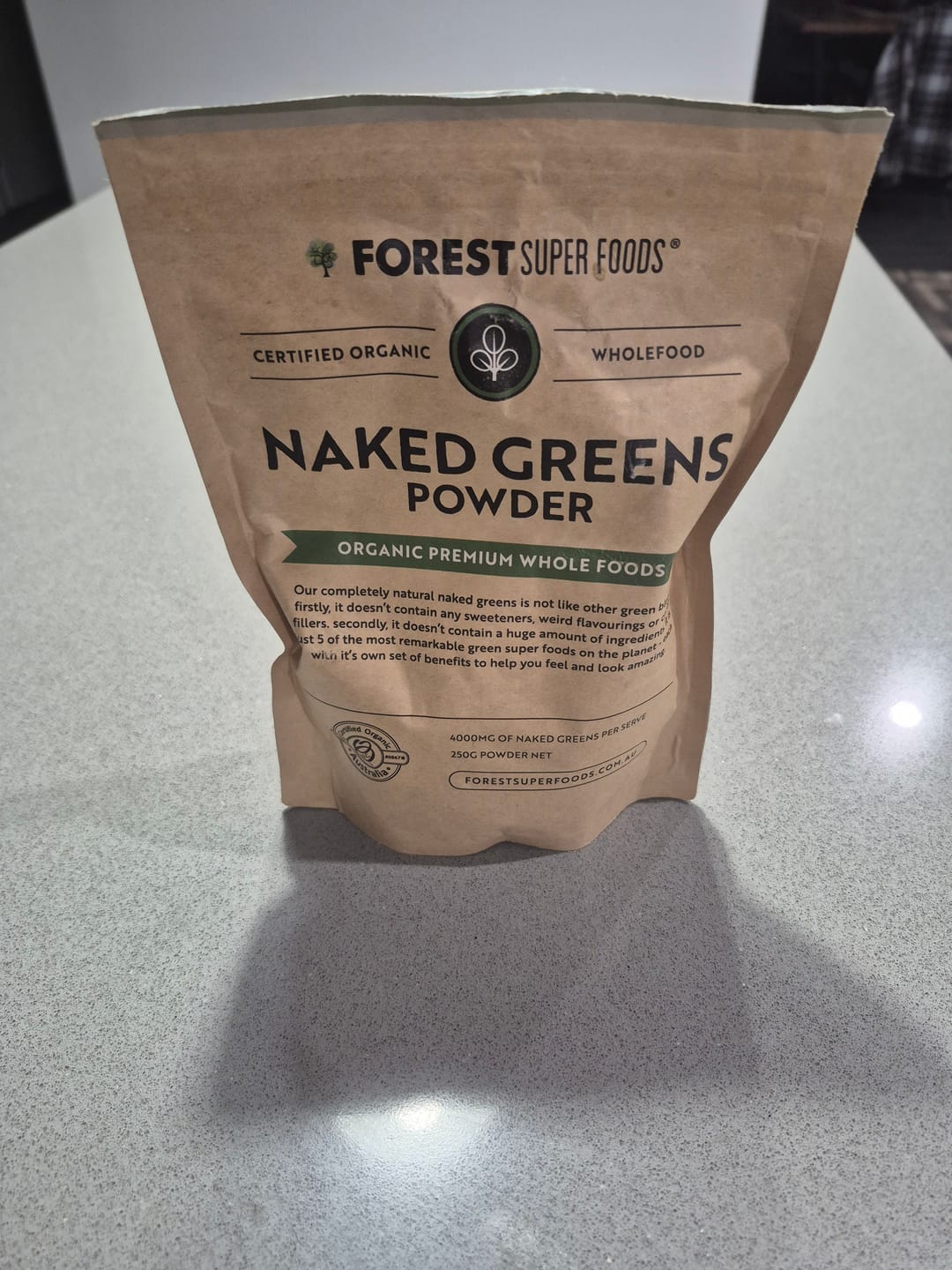 Customer photo review of Naked Greens Whole Multivitamin Powder