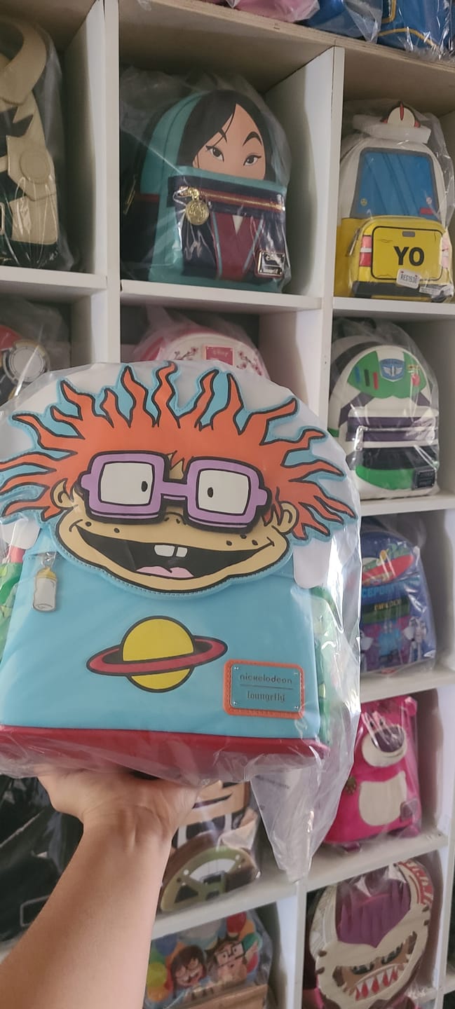 Customer photo review of Loungefly Nickelodeon Rugrats Chuckie Cosplay Mini Backpack With Removable Glasses - 707 Street Exclusive