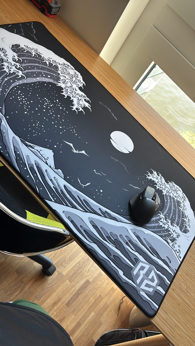 Customer photo review of RZ Mousepad Kangawa Black - Speed