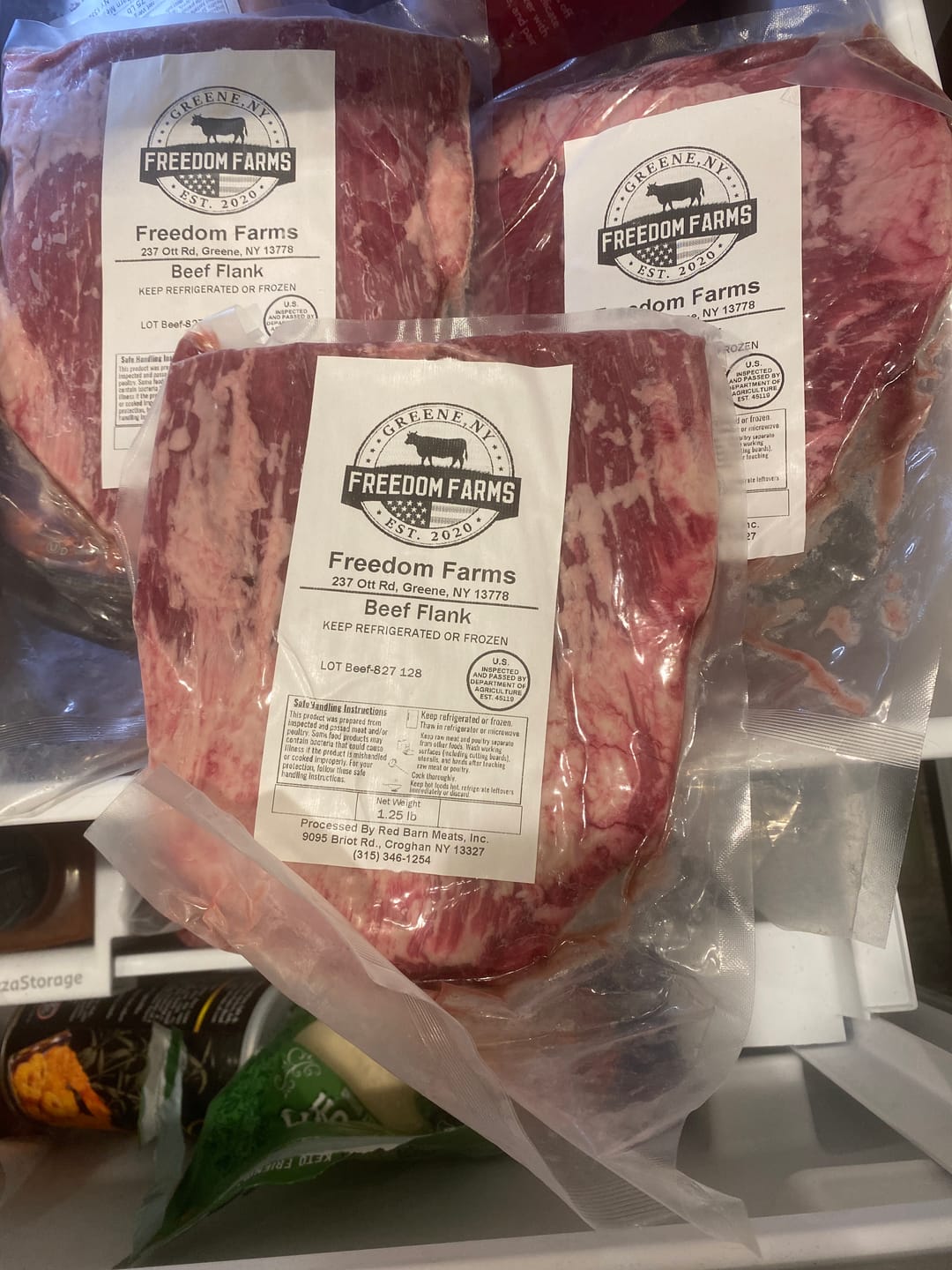 Customer photo review of Flank Steak – Thin, Flavor-Packed, and 100% American (VERY LIMITED)
