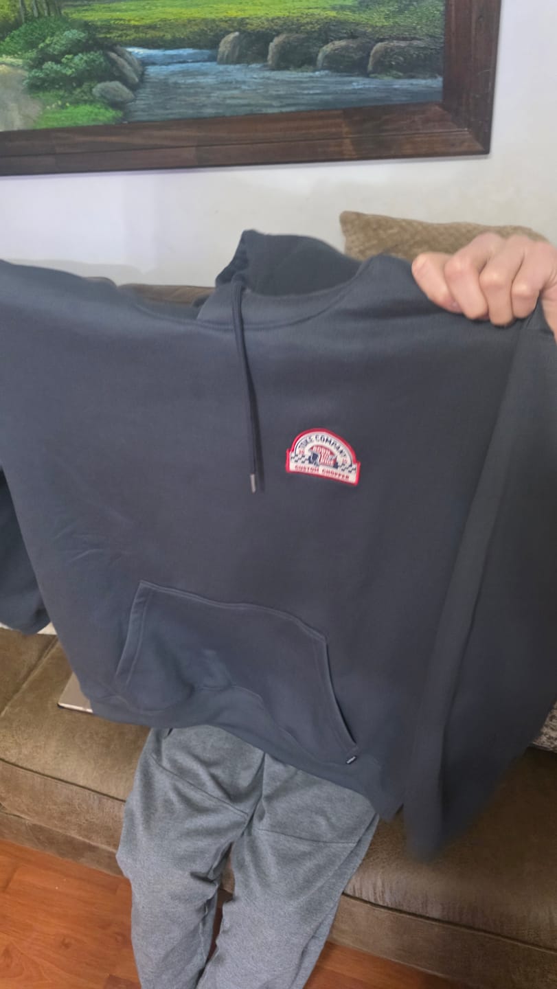 Customer photo review of Poleron Gris Hombre Hoodie Custom