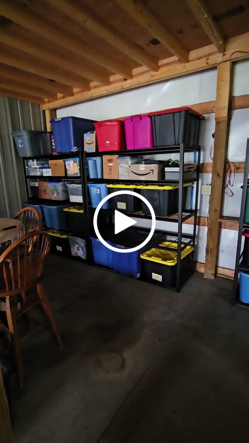 Customer video review of REIBII 60" W Heavy Duty Metal Shelving Unit, Adjustable Shelves for Storage, Rust-Proof Shelving for Garage, Industrial, Warehouse, Basement & Workshop