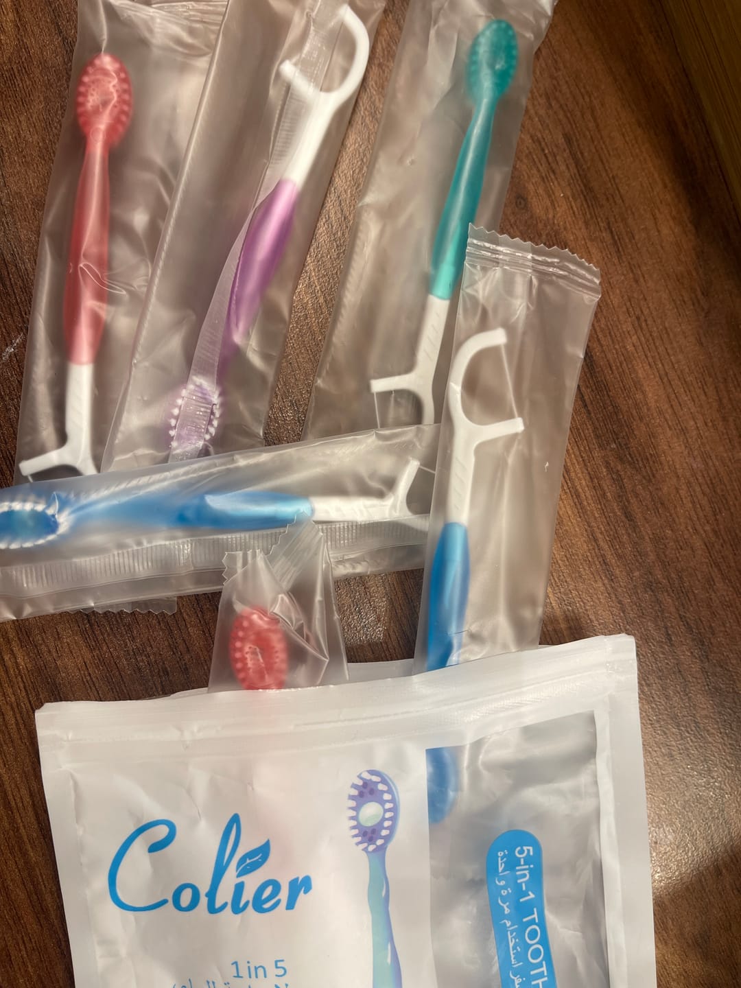 Customer photo review of 5 in 1 Disposable Toothbrush- 12 PCS