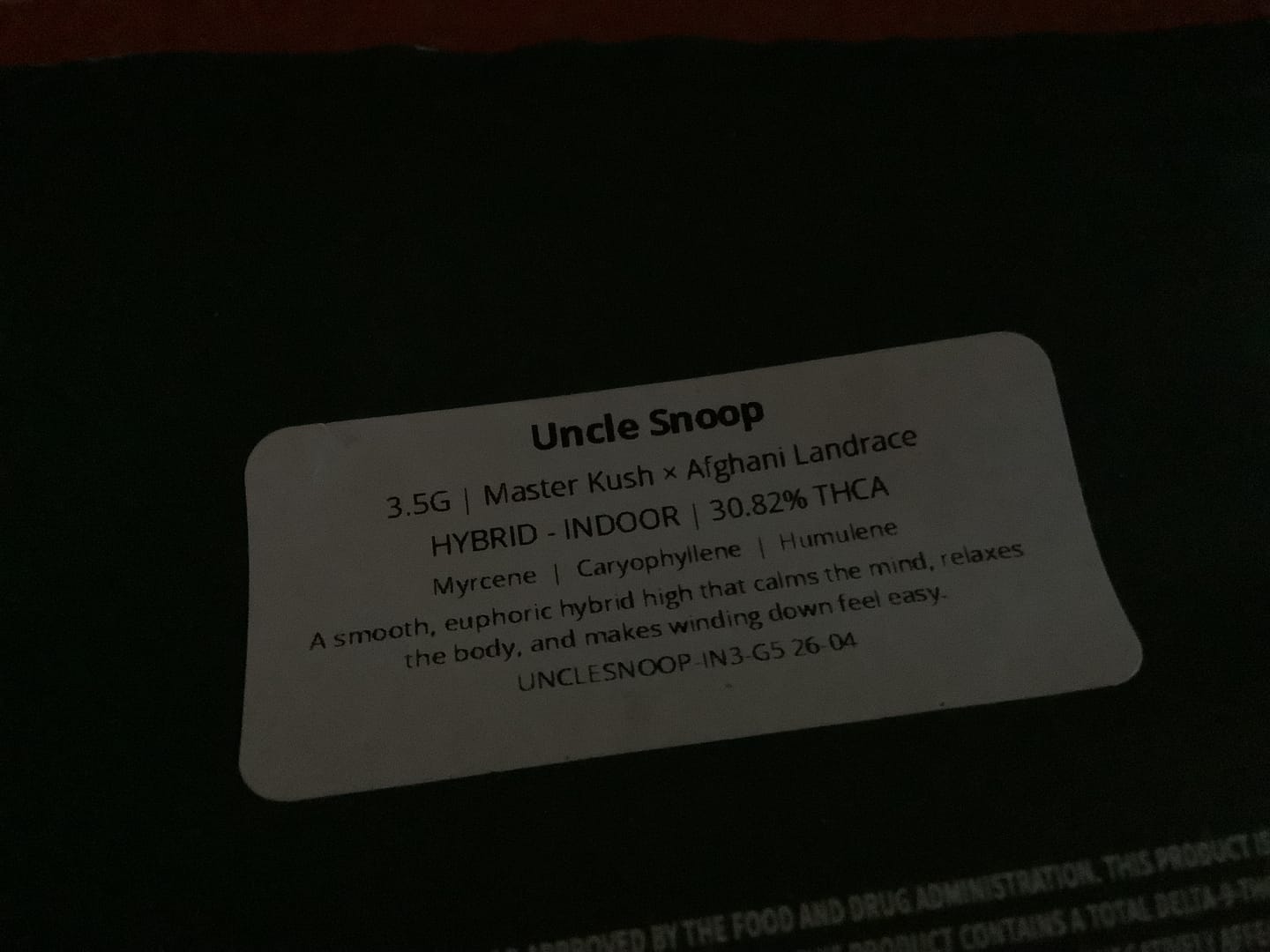 Customer photo review of Uncle Snoop