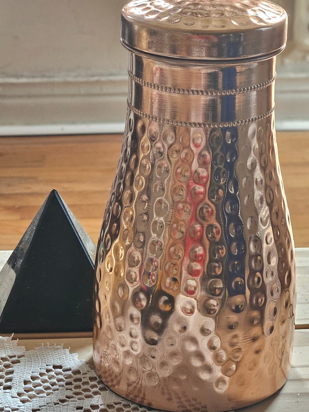 Customer photo review of Himalayan Ayurvedic Bedside Carafe