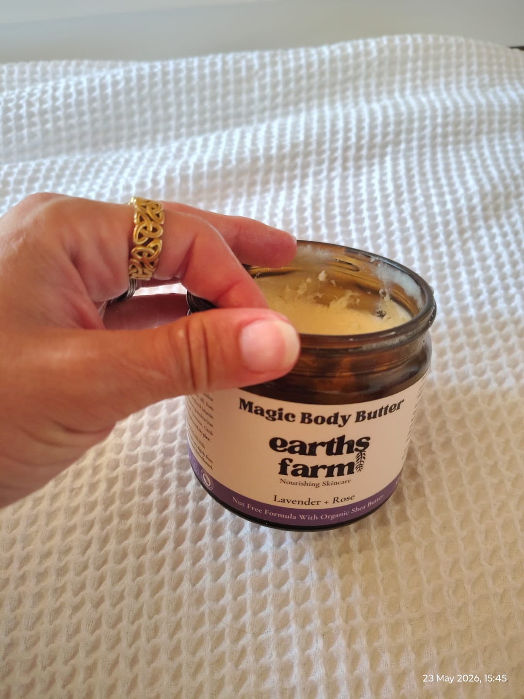 Customer photo review of Magic Body Butter - Lavender and Rose (Best Seller)