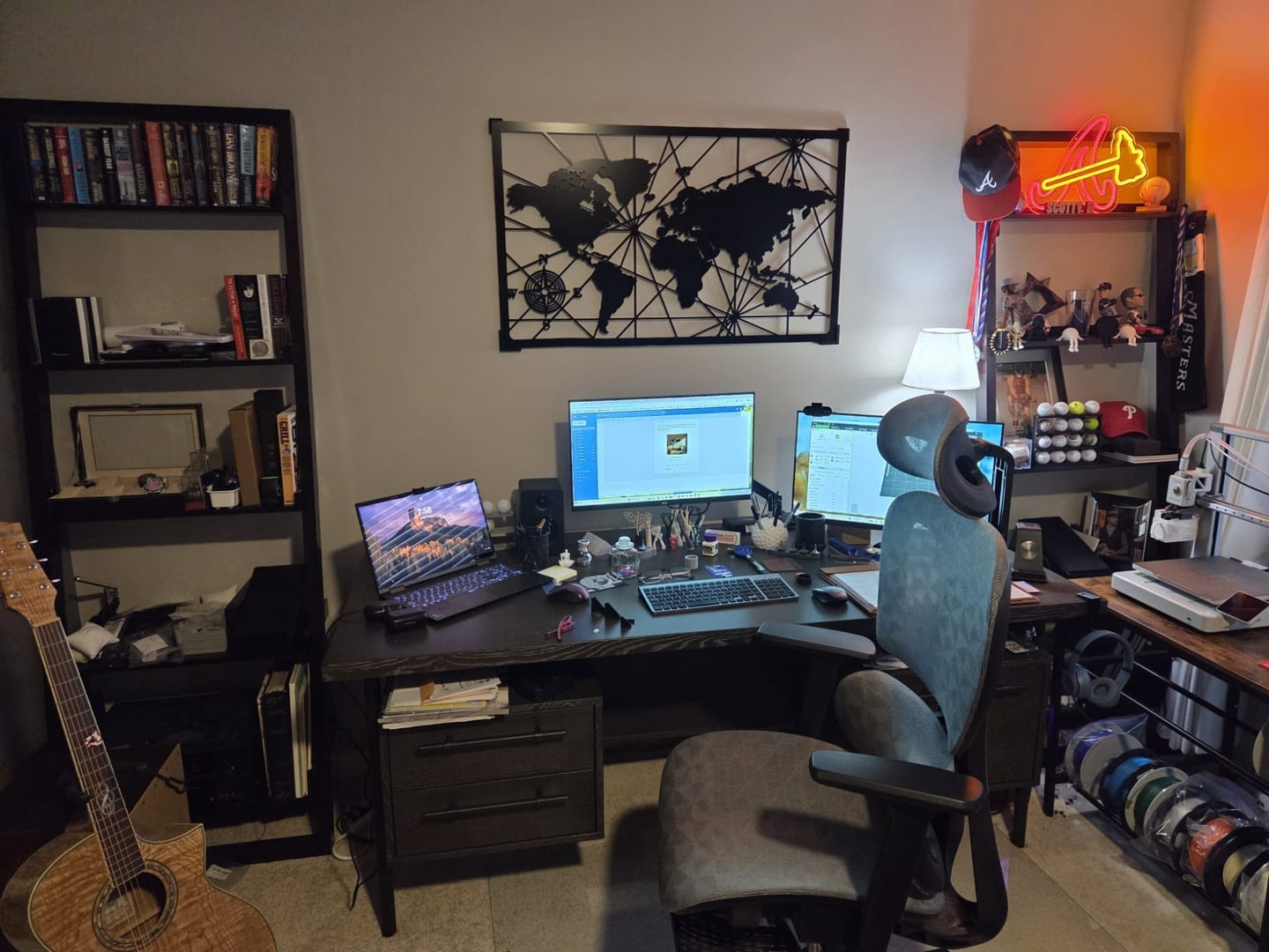 Customer photo review of World Map Wall Art
