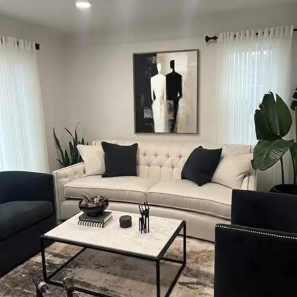 Customer photo review of Minimalist Figure Painting #ZRV008