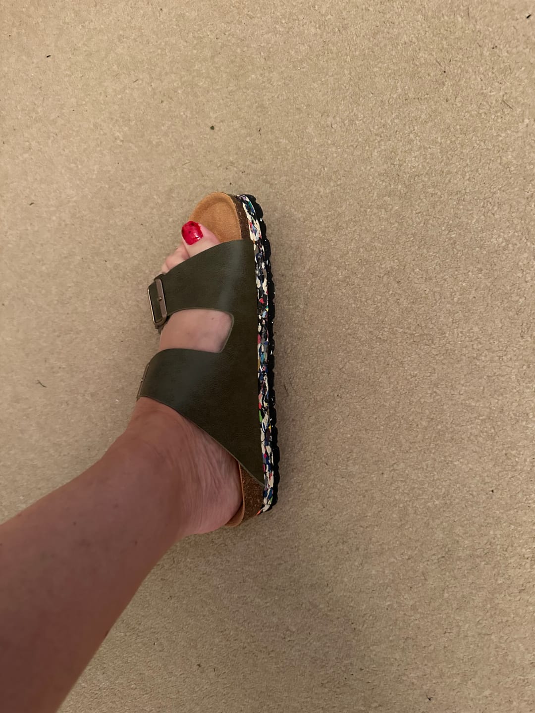 Customer photo review of NORI | Sandal Khaki
